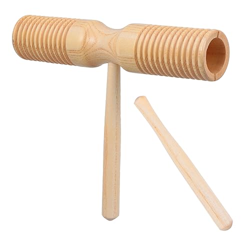 ibasenice 1 Set Musikinstrument Frühes Lehrspielzeug Kinder Schlaginstrument Babygeräuschinstrument Musikalisches Trainingswerkzeug Babymusikinstrumente Guiro Schlaginstrument Holz von ibasenice