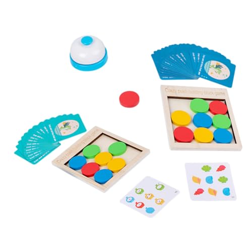 ibasenice 1 Set Push Music Bausteine ​​ Puzzles Kinderspielzeug Kinderpuzzles Verrücktes Interaktionsspielzeug Kinderschiebespielzeug Interaktives Holzspielzeug Lernspielzeug Buntes Holz von ibasenice