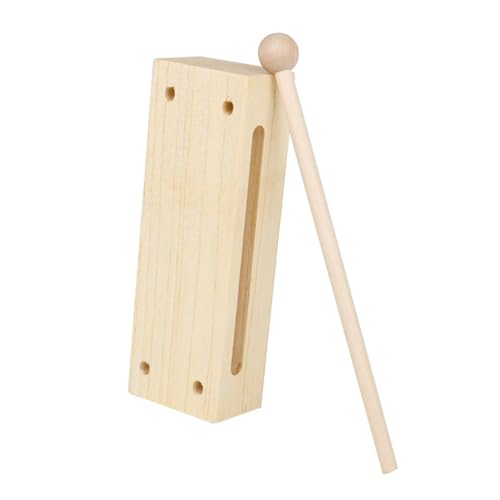 ibasenice Musikspielzeug Für Kleinkinder 1 Set Pädagogisches Musikinstrument Zweifarbiger Schlagblock Musikinstrument Aus Holz Frühes Lernspielzeug von ibasenice