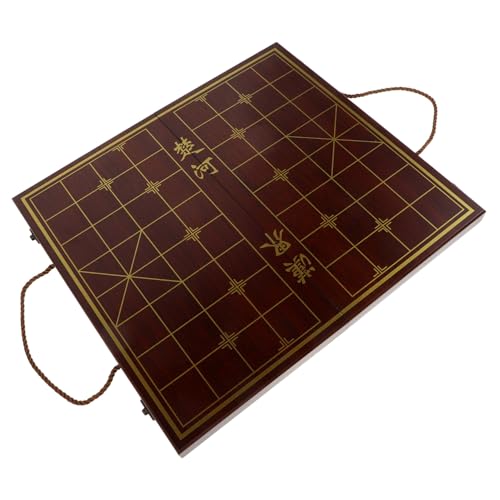 ibasenice 1 Set Schachbox Spielzeugschachbrett Xiangqi Chinesisches Schach Reiseschachset Reisespiel Chinesisches Schachset Schachspiel Chinesische Dame Vintage Chinesisches Schach von ibasenice