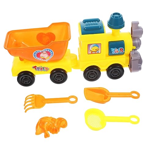 ibasenice Strandspielzeug-Set Für Kinder 1 Set Strandspielzeug Cartoon-strandzug Sandspielzeug Für Kinder Strandspielset Grabwerkzeug Zufällige Farbe von ibasenice