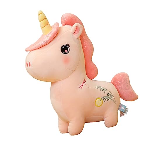 ibasenice 1 Stück Einhorn Weihnachten geldgeschenke Weihnachten weichnachts Auto ausgestopft Plüsch -Einhornspielzeug Plüsch-Einhorn-Puppe Daunen Baumwolle Rosa von ibasenice