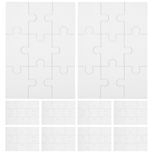 ibasenice 10 Blätter Leere Puzzles Puzzle-rohlinge Leeres Puzzle Zeichenrätsel Zeichnen Von Puzzle-Handwerk Fertige Leere Rätsel An 3D-rätsel DIY-rohlinge-Produkte DIY-rätsel Papier Beige von ibasenice