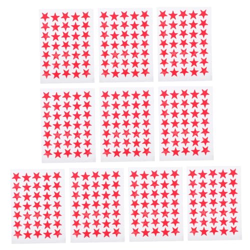 ibasenice 10 Blatt Selbstklebende Fünf Punkte Stern Aufkleber Belohnungssticker Rot Für Schule Büro Bastelarbeiten und Dekoration ibasenice 10 Blatt Selbstklebende Fünf Punkte Stern Aufkleber Belohnungssticker Rot Für Schule Büro Bastelarbeiten und Dekoration von ibasenice