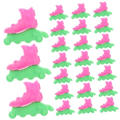 ibasenice 10 Paar Puppen Rollschuhe Ornamente Winziges Puppenschuhe Ornamente Miniatur Puppenschuhe Requisiten Mini Rollschuhmodelle Dekorative Rollschuh Puppen Requisiten von ibasenice