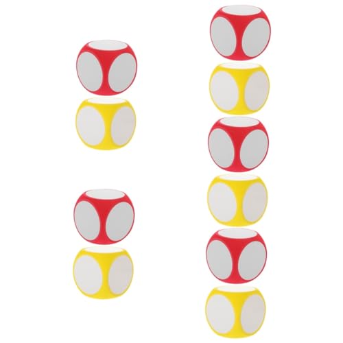 ibasenice 10 STK Würfel Löschen Würfel Für Spiel Spielwürfel Requisiten Partywürfel Trocken Abwischbare Würfel Spiel Riesige Würfel Leere Würfel Große Würfel Selbstgemachte Würfel Eva von ibasenice