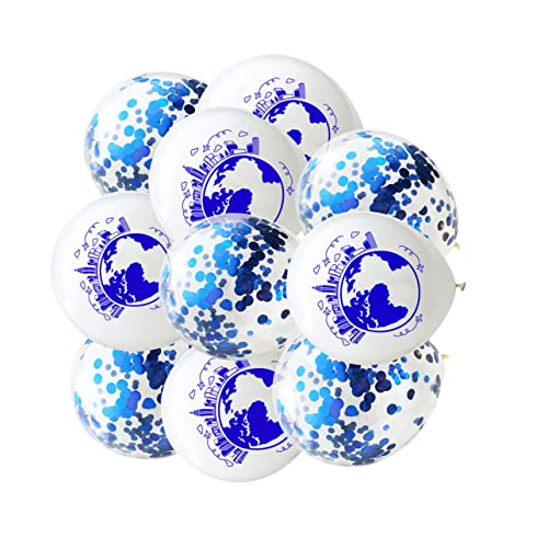 ibasenice 10 Stück 12 kreative Luftballons deckenverkleidung dekoringe glitzerin glitters Banquet-Dekoration Paillettenballons Partyballons Partyzubehör Latexballons Ballondekoration Weiß von ibasenice