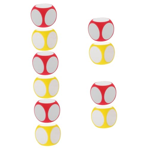 ibasenice 10 Stück Löschende Würfel Große Würfel Große Würfel Spiel Requisiten Würfel Zum Basteln DIY Würfel Leere Würfel Klassenzimmer Würfel Spielwürfel Requisiten Spiel von ibasenice