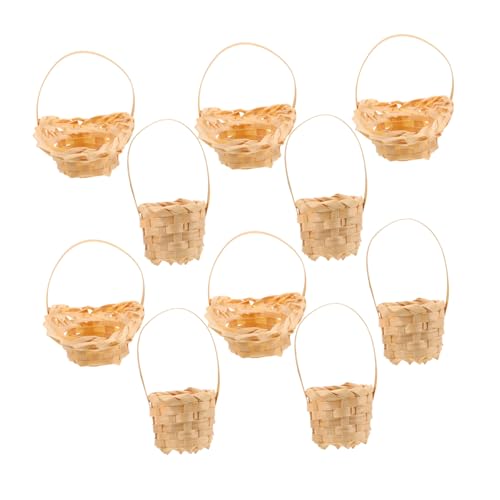 ibasenice 10 Stück Mini Rattankorb Puppenhauskorb Mini Imitation Rattan Gewebekorb Körbe Zum Basteln Puppenhaus Aufbewahrungskorb Puppenhaus Dekorationen Winziger Korb ibasenice 10 Stück Mini Rattankorb Puppenhauskorb Mini Imitation Rattan Gewebekorb Körbe Zum Basteln Puppenhaus Aufbewahrungskorb Puppenhaus Dekorationen Winziger Korb von ibasenice