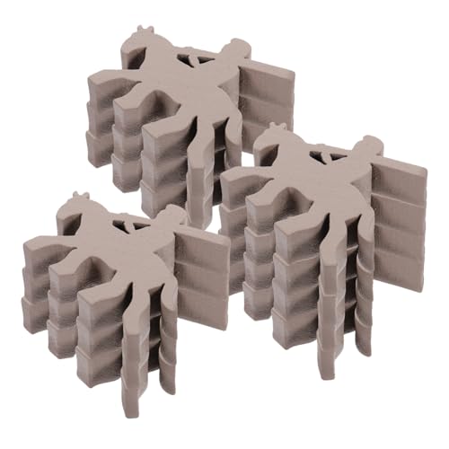 ibasenice 10 Stück Schachfiguren Brettspielschach Tischspielkomponente Schach Für Brettspiel Schachbrett Schachbrettspiele Bauern Schach Ersatzspielmarken Holz Hellgrau von ibasenice