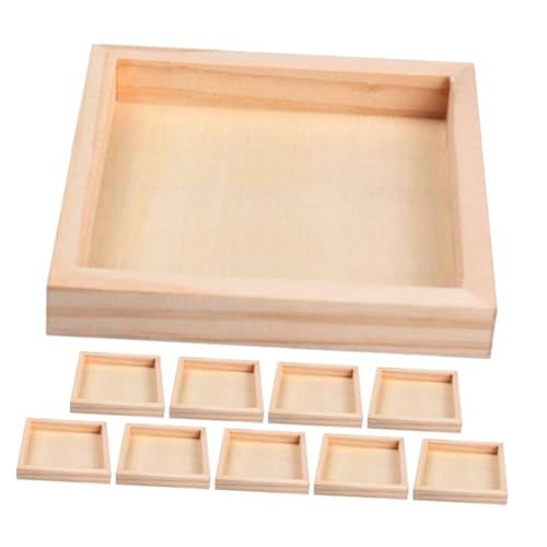 ibasenice 10 Stück Teiliges Holztablett Stabiles Glattes Puzzle sortier Aufbewahrungstablett Multifunktional für Bausteine Langlebig Leicht zu Reinigen für Holzpuzzle Organizer ibasenice 10 Stück Teiliges Holztablett Stabiles Glattes Puzzle sortier Aufbewahrungstablett Multifunktional für Bausteine Langlebig Leicht zu Reinigen für Holzpuzzle Organizer von ibasenice