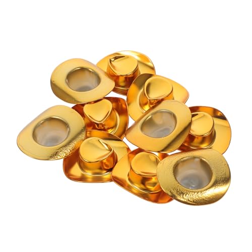 ibasenice 10 Stück Teiliges Mini Cowboy Hüte aus Sicherem Kunststoff Kleine Western Hüte für Puppenhaus Dekoration Vielseitig für DIY Bastelprojekte Geburtstagsdeko und Accessoires ibasenice 10 Stück Teiliges Mini Cowboy Hüte aus Sicherem Kunststoff Kleine Western Hüte für Puppenhaus Dekoration Vielseitig für DIY Bastelprojekte Geburtstagsdeko und Accessoires von ibasenice