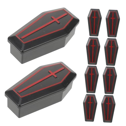 ibasenice 10 Stück Teiliges Miniatur Sarg aus Robustem Kunststoff mit Deckel Realistische Halloween Deko und Süßigkeitenbox Kompakt für Party Favors Gruselige Requisite für Horror Partys ibasenice 10 Stück Teiliges Miniatur Sarg aus Robustem Kunststoff mit Deckel Realistische Halloween Deko und Süßigkeitenbox Kompakt für Party Favors Gruselige Requisite für Horror Partys von ibasenice