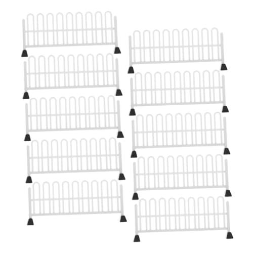 ibasenice 10 Stück Verkehrs Straßensperren Spielzeug Mini Straßensperren Zaunmodell Mini Verkehrsschild Spielzeug Straßensperren Spielzeug Miniatur Straßensperren Mini von ibasenice
