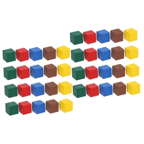 ibasenice 100 STK Kinderbrettspiel Schachfiguren Holz Schachfiguren Brettspiel Zubehör Holzfiguren für Brettspiel Brettspielfiguren Schachbrettfiguren Schach Ersatz Tischmarker Kiefernholz von ibasenice