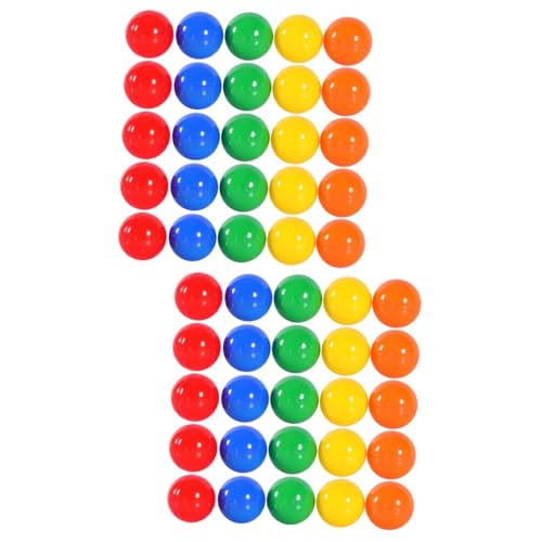 ibasenice 100 Stk Lotteriekugel tragbare Spielbälle farbige Bingokugeln kleine Spielbälle Mini-Bingo-Kugeln tischtennisball tischfussball lustige Lottokugeln Verlosung von Bällen Plastik von ibasenice