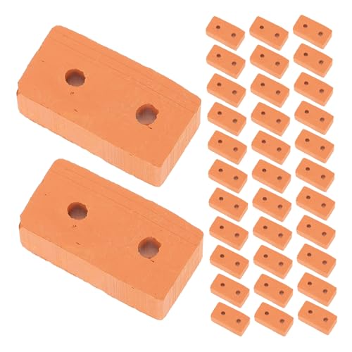 ibasenice 100 Stück Miniatur Ziegelsteine Realistisch Rot mit Löchern Kleine Bausteine für DIY Puppenhaus Modellbau Landschaftsbau Kreative Bastelsets ibasenice 100 Stück Miniatur Ziegelsteine Realistisch Rot mit Löchern Kleine Bausteine für DIY Puppenhaus Modellbau Landschaftsbau Kreative Bastelsets von ibasenice