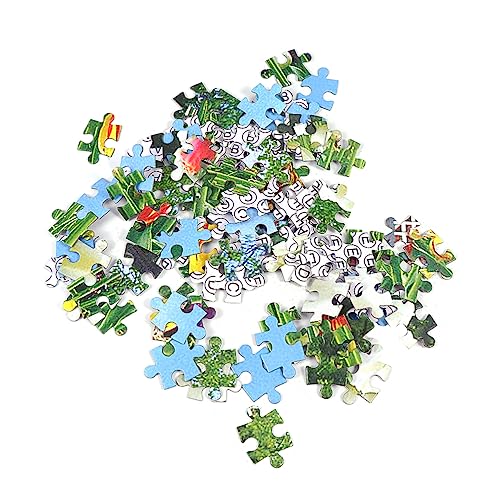 ibasenice 1000 Stück 1 Satz Papierpuzzle-Landschaft Puzzle-Brett Kinderpuzzle Puzzles Puzzle laubsägen für puzzlekleber Puzzlematte Modernes Tulpen-Puzzle Puzzle für Erwachsene von ibasenice