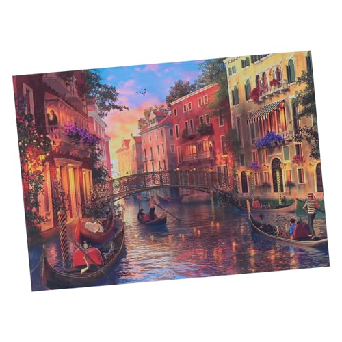 ibasenice 1000 Stück Puzzle Für Erwachsene Kinderpuzzle Venedig Landschaft Puzzles Puzzlespiele Für Erwachsene Puzzles Für Erwachsene Puzzle- Puzzlespiel Zum Stressabbau Papier von ibasenice