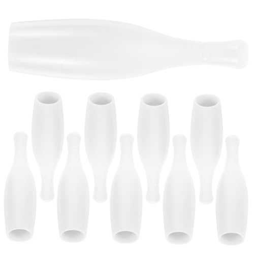 ibasenice 10St Bowlingkugel Bowling Set bowlen Set Bowling-Spaß Bowling-Zubehör tischbowling Bowling-Set Bowling- Gadgets Kleiner Bowlingspielzubehör die Hüften Weiß von ibasenice