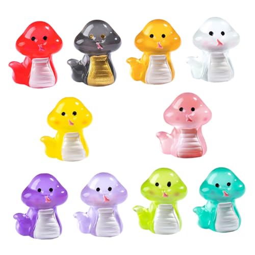 ibasenice 10St Mikro-Landschaftsdekoration Badewanne Boot Mini-Axolotl-Figuren Puppenhauspuppen kleine Figuren Fingerpuppen Axolotl-Spielzeug Miniatur-Dinge winzige Figuren Tierfiguren Harz von ibasenice