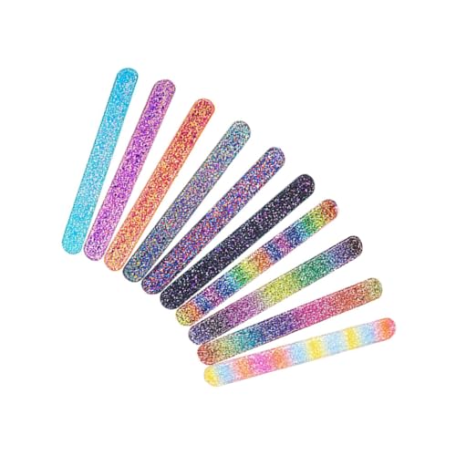 ibasenice 10er Set Glitzer Snap Armbänder Für Bunte Silikonarmbänder Als Mitgebsel Für Geburtstagsfeiern Schulbelohnungen Und Partys Geschenkideen Für ädchen Und Jungen von ibasenice