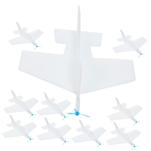 ibasenice 10pcs DIY Flugzeug Spielzeug Interaktives Flugzeug Werfen Spielzeug Lustiges Segelflugzeug Spielzeug Kinder Flugzeug Flugzeugmodell von ibasenice