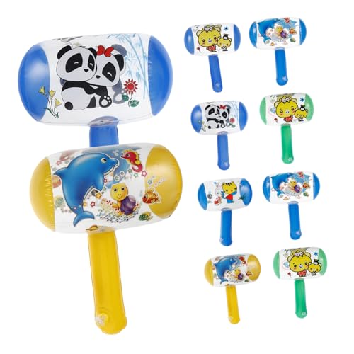 ibasenice 10st Aufblasbarer Kinderhammer Blase Gadgets Requisiten Für Quizspiele Cool Klanghammer Ballonspielzeug Zappelt Aufblasbarer Hammer Ballons Hämmern Colorful von ibasenice