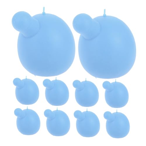 ibasenice 10st Blasenblasende Puppe Häkelkugeleinsätze Babyspielzeug Liefert -Squeeze-Ball Plüschpuppe Selber Machen Gehäkelte Rassel Puppenbälle Häkeln Puppenbausätze Sky-Blue von ibasenice