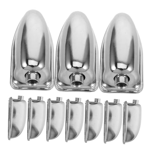 ibasenice 10st Lugs-Schlagzeug Teile Für Schlaginstrumente Single-end-trommelböckchen Doppelte Trommelböckchen Snaredrum-Teile Teile Von Musikinstrumenten Böckchen Für Bassdrum Eisen Silver von ibasenice