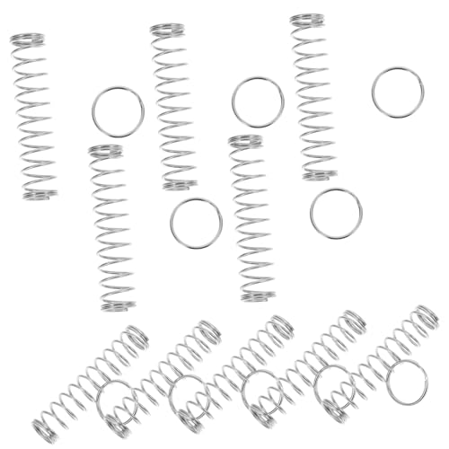 ibasenice 10st Magische Requisiten Puzzle-Ring Zaubertricks Trickspielzeug Für Zauberer Ring An Der Feder Party-gimmick-Spielzeug Feder-gimmick-Requisite Puzzlematte Rostfreier Stahl Silver von ibasenice