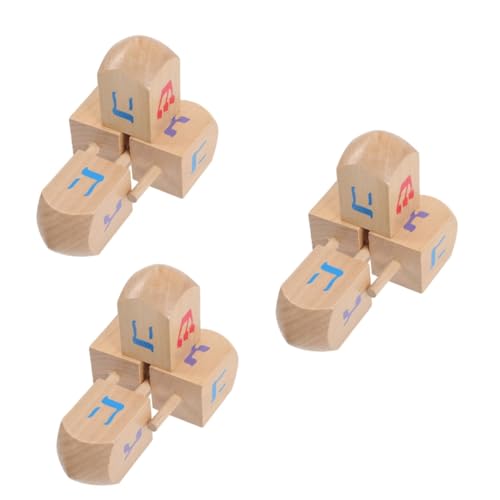 ibasenice 12 STK Kinderspielzeug Spielzeug mit Holzplatten Kreiselspielzeug aus Holz Twerking-Spielzeug Spielzeuge Dekompressions-Gyro-Spielzeug Kreiselspielzeug für Kinder Massivholz Jacke von ibasenice