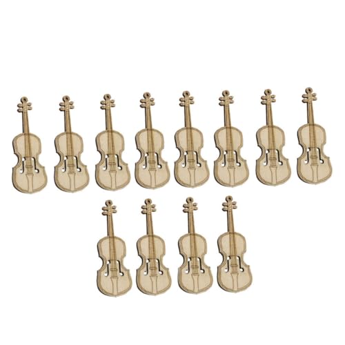 ibasenice 12 Stück Mini Violine Mini Waldhorn Modell Kleine Spielzeug Violine Hauszubehör Musikinstrumente Violine Mini Musikinstrument Miniatur Spielzeug Violine von ibasenice