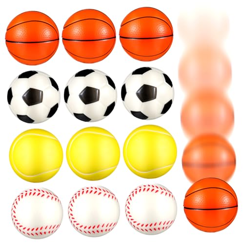 ibasenice 12 Stück PU Stressbälle Flexible Anti Stress Spielbälle mit Fußball Basketball Tennis Baseball Design für Erwachsene Stresslinderung im Büro Schule und Alltag ibasenice 12 Stück PU Stressbälle Flexible Anti Stress Spielbälle mit Fußball Basketball Tennis Baseball Design für Erwachsene Stresslinderung im Büro Schule und Alltag von ibasenice