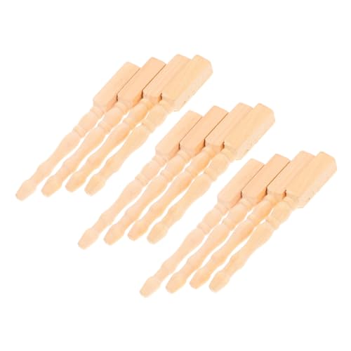 ibasenice 12 Stück Puppenhaus Tischbeine Mini Möbelbeine für Schrank Schreibtisch Einfache Montage Leichte Detailreiches DIY Puppenhaus Zubehör ibasenice 12 Stück Puppenhaus Tischbeine Mini Möbelbeine für Schrank Schreibtisch Einfache Montage Leichte Detailreiches DIY Puppenhaus Zubehör von ibasenice