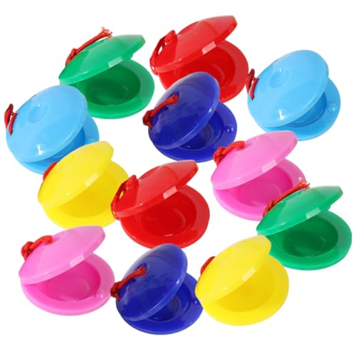 ibasenice 12 Stück Teiliges Kastagnetten aus Kunststoff Bunte Musikspielzeuge für Kleinkinder Sicher und Pädagogisch Fördert Rhythmusgefühl und Sensorische Entwicklung Geeignet für ibasenice 12 Stück Teiliges Kastagnetten aus Kunststoff Bunte Musikspielzeuge für Kleinkinder Sicher und Pädagogisch Fördert Rhythmusgefühl und Sensorische Entwicklung Geeignet für von ibasenice