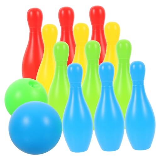 ibasenice 12 Teiliges Bowling Set Interaktives Eltern Kind Mit 10 Kegeln Und 2 Bällen Bunten Farben Ideal Für Drinnen Und Draußen Fördert Geschicklichkeit Und Teamarbeit von ibasenice