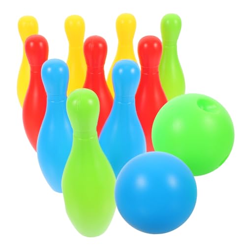 ibasenice 12-teiliges Set Bowlingspielzeug Für Für Draußen Kinderspielzeug Bowling Für Kleinkinder Bowlen Bowling- Für von ibasenice