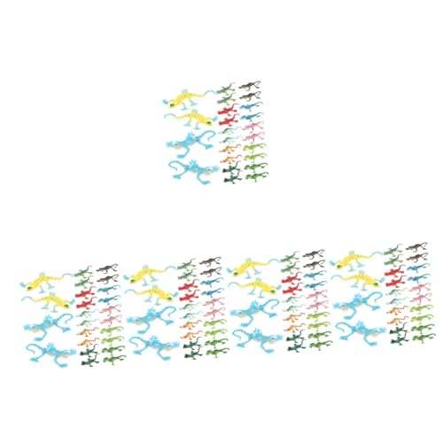 ibasenice 120 Stück Eidechsen Modell Klebrige Spielzeuge Partygeschenke Für Kinder Stretch Spielzeug Klebrige Spielzeuge Für Kleinkinder Eidechsenstatuen Eidechsen Spielzeuge Für von ibasenice