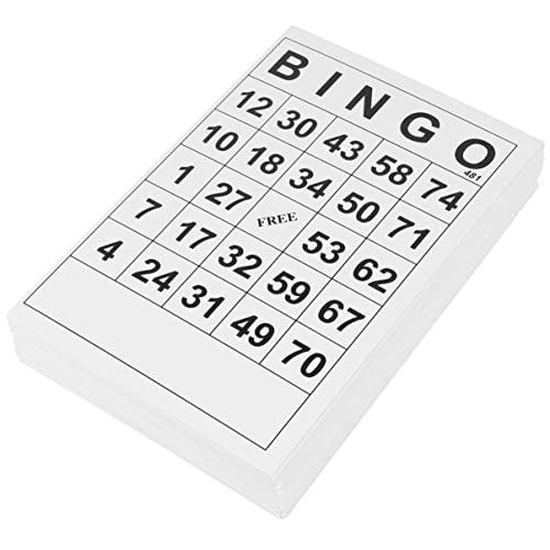 ibasenice 120st Bingo-Karten Bingo-Spiele Für Bingo-Spielkarten Kartenspiel Elektronisches Bingospiel Interessantes Gesellschaftsspiel Bingokarten Für Den Haushalt Sammelzubehör Weiß Papier von ibasenice