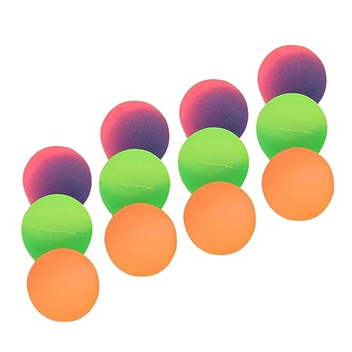 ibasenice 12st Hüpfender Ball Hüpfbälle Masse Farbige Hüpfbälle Outdoor-spielzeug Für Kinder Lustige Ballspielzeuge Pitbälle Hüpfendes Spielzeug Für Kinder Poolspielzeug Für Kinder Gummi von ibasenice