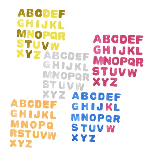ibasenice 130 Stück Teiliges Bunte Selbstklebende Buchstaben Aufkleber aus Glitzerndem Eva Moosgummi für DIY Bastelprojekte Scrapbooking und Dekoration ibasenice 130 Stück Teiliges Bunte Selbstklebende Buchstaben Aufkleber aus Glitzerndem Eva Moosgummi für DIY Bastelprojekte Scrapbooking und Dekoration von ibasenice