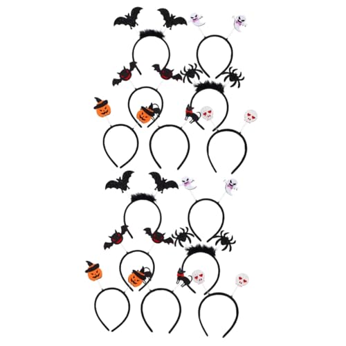 ibasenice 14 Stk Halloween-stirnband Cosplay-stirnbänder Halloween-stirnbänder Für Frauen Halloween-party-stirnband Halloween-haarreifen Halloween-kopfschmuck Urlaub Stirnbänder Kunstfedern von ibasenice