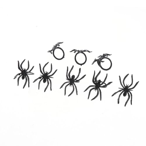 ibasenice 144St Halloween-Ring Halloween mitgebsel Halloween oblaten wschespinne Spider dekoringe Spooky laufstall ösch Noir dartring spielzeuge spielsachen verkleidung Toys Black von ibasenice