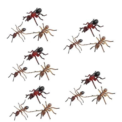 ibasenice 15 STK Simulierte Ameisen Falsches Ameisendekor Insektendekor Ameisenstatue Simuliertes Ameisendekor Miniatur-ameisenfiguren Gartenameise Dekor Fest Plastik Kind Spielzeug von ibasenice