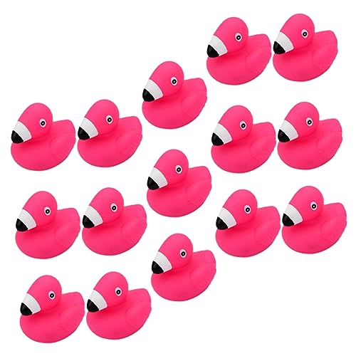 ibasenice 15 Stück Badespielzeug Flamingo Enten Mini Flamingo Rosa Flamingo Meerjungfrau Kinderspielzeug Mini Massenspielzeug Papageien Mini Enten Tiere Badespielzeug von ibasenice