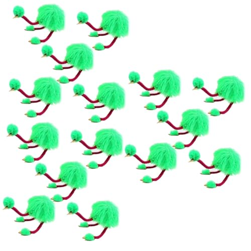 ibasenice 15 Stück Schnur Flamingo-marionetten-Spielzeug Flamingo Plüschtier Puppenspielsets Flauschige Kuscheltiere Puppen Für Kinder Plüschpuppen Stofftier Handpuppen Hölzern Green von ibasenice