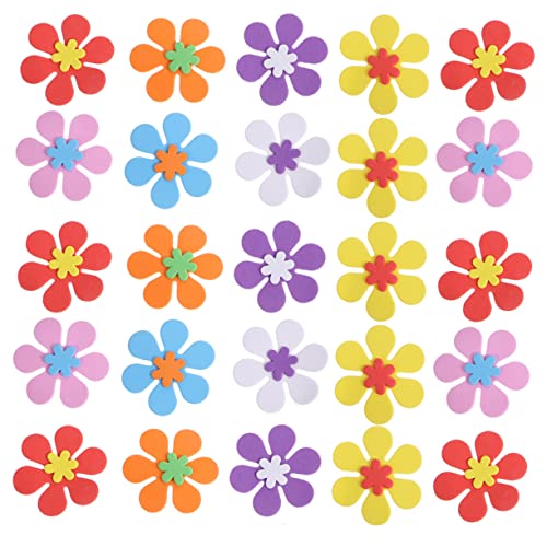 ibasenice 160pcs Kleines Blumenbeet Blumen Wandaufkleber Schaum Aufkleber Blumenaufkleber Für Die Wand Blumen Wandtattoo Aufkleber in Blumenform Wandaufkleber Mit Blumen Im Klassenzimmer Eva von ibasenice