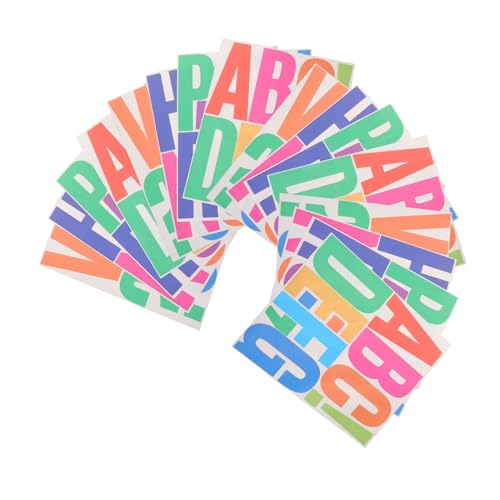 ibasenice 16blätter Großbuchstabenaufkleber Zum Abziehen Und Aufkleben Wasserfeste Vinyl-Alphabet-Aufkleber Selbstklebende Buchstabenaufkleber Für Plakatkarton Scrapbook-zubehör ibasenice 16blätter Großbuchstabenaufkleber Zum Abziehen Und Aufkleben Wasserfeste Vinyl-Alphabet-Aufkleber Selbstklebende Buchstabenaufkleber Für Plakatkarton Scrapbook-zubehör von ibasenice