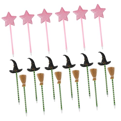 ibasenice 18stücke Buntstifte Mit Hexenhut Besen Und Sternmotiven Partygeschenke Für Kindergeburtstage Halloween-feiern Und Valentinstagsaktivitäten Aus Robustem Für Reibungsloses ibasenice 18stücke Buntstifte Mit Hexenhut Besen Und Sternmotiven Partygeschenke Für Kindergeburtstage Halloween-feiern Und Valentinstagsaktivitäten Aus Robustem Für Reibungsloses von ibasenice